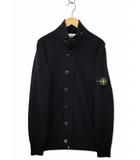 ストーンアイランド STONE ISLAND ウール ジップアップ ニット カーディガン XL BLACK(ブラック)
