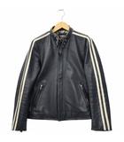 ショット SCHOTT ショートクラシックレーサー レザー シングル ライダースジャケット S BLACK ブラック 3141010
