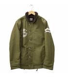 桃太郎ジーンズ MOMOTARO JEANS プリント ジップ 裏フリース N-1 デッキジャケット 40 KHAKI カーキ