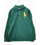 ポロ バイ ラルフローレン Polo by Ralph Lauren ビッグポニー 刺繍 長袖 ポロシャツ M GREEN(グリーン) 春秋