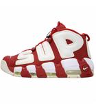 × Supreme シュプリーム 27cm Air More Uptempo White / Red エア モアアップ テンポ ホワイト / レッド スニーカー US9 902290-600
