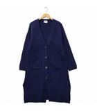 エピス EPICE Vネック 長袖 ウール ロング カーディガン NAVY ネイビー