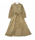 フリーズマート Free's Mart コットン Vネック シャツワンピース F ベージュ