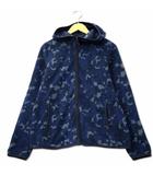 ユニクロ UNIQLO レオパード フリース パーカー ジャケット L ネイビー