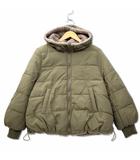 アースミュージック&エコロジー EARTH MUSIC & ECOLOGY 中綿 フルジップ ナイロン × ボア リバーシブル パーカー ブルゾン L