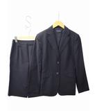 ブルックス ブラザーズ ブラック フリース BROOKS BROTHERS BLACK FLEECE ウール モヘア スカートスーツ セットアップ NAVY(ネイビー)