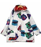 トピィーズ Topys ビッグポケット プリント パーカー ジャケット ホワイト