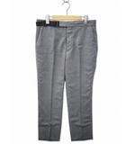 ウエストアジャスター ウールブレンド テーパード パンツ スラックス 46(S) GRAY(グレー)
