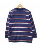 ポロ バイ ラルフローレン Polo by Ralph Lauren ポニー刺繍 マルチボーダー クルーネック 長袖 Tシャツ カットソー ネイビー 150