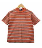ポロ バイ ラルフローレン Polo by Ralph Lauren ポニー刺繍 クルーネック マルチボーダー 半袖 Tシャツ オレンジ 130