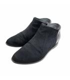 アナザーエディション ANOTHER EDITION アローズ ハラコ × レザー インヒール チャッカブーツ M(23cm相当) ブラック