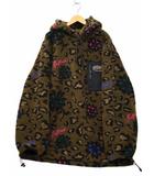 レフラー LEFLAH レオパード柄 フリース ボア プルオーバー フーディ パーカー XXL BROWN ブラウン