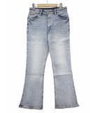 エドウィン EDWIN ESSENTIALS エッセンシャルズ フレア デニムパンツ S LIGHTBLUE(ライトブルー)