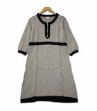 メルローズ MELROSE ウール ニット プルオーバー ワンピース グレー