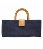 バーバリー ロンドン BURBERRY LONDON ノバチェック切替 デニム トートバッグ INDIGO(インディゴ)