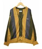 The Fox Collection × TOWN CRAFT 別注 リラックスフィット ワンポイントロゴ ストライプ ニット カーディガン M  MUSTARDYELLOW(マスタードイエロー) 春秋冬
