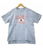 ウィゴー WEGO コットン ロゴ刺繍 Tシャツ M ブルー