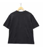 ユニクロ UNIQLO エアリズムコットンオーバーサイズTシャツ 5分袖 ブラック S