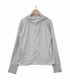 ユニクロ UNIQLO エアリズム UVカット メッシュ パーカー ライトグレー 指穴 XL