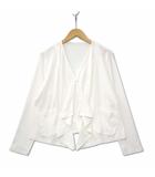 トピィーズ Topys 刺繍入り ドレープ トッパー 羽織 カーディガン ホワイト