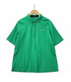 トピィーズ Topys ワンポイントスタッズ 半袖 コットンニット ポロシャツ ゴルフウェア グリーン