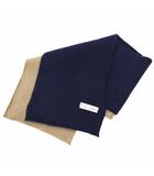 ポールスミス PAUL SMITH ツートーンカラー マフラー NAVY/BEIGE(ネイビー/ベージュ) 秋冬