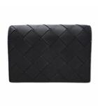 ボッテガヴェネタ BOTTEGA VENETA 814657 イントレチャート ビジネスカードケース 名刺入れ BLACK(ブラック)