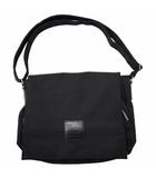 イザック Y'saccs ロゴ型押し レザー ショルダーバック BLACK ブラック