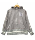 コンバース CONVERSE リブニット 付き コットン スウェット フルジップ パーカー M グレー