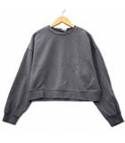 エイチ&エム H&M 裏起毛 薄手 スウェット トレーナー M グレー