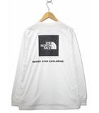 ザノースフェイス THE NORTH FACE NT82035 L/S Back Square Logo Tee ロングスリーブバックスクエアロゴティー Tシャツ ロンT L ホワイト(W)