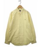 ラルフローレン RALPH LAUREN ポニー刺繍 長袖 BD オックスフォード シャツ L YELLOW(イエロー)