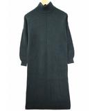 クラネ CLANE ハイネック ニット ロング ワンピース 1(S-M) GREEN(グリーン) 秋冬