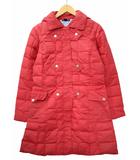 トミーヒルフィガー TOMMY HILFIGER 2way フーディー ダウンコート S/P(S-M) RED(レッド) 秋冬