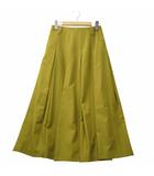 ベルトループデザイン ボックス プリーツスカート 0 YELLOW イエロー 09WFS245904