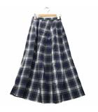 チェック フランネル スカート 36 GREEN × NAVY グリーン × ネイビー M17C123