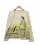 マルニ MARNI Brian Rea プリント クルーネック 長袖 Tシャツ 36 BEIGE ベージュ 15DP2SCI98