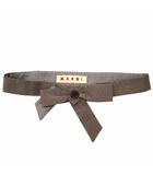 ウエスト リボンベルト GREIGE(グレージュ)