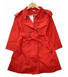 ナイロン トレンチコート レインコート S RED(レッド)