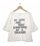 スピック&スパン Spick&Span 7分袖 Tシャツ カットソー オフホワイト