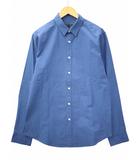 コットン×リネン 長袖 シャツ 40 BLUE(ブルー) 春秋