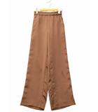 ボールジー BALLSEY トゥモローランド ポリエステルサテン ストレートパンツ 32 BROWN ブラウン 11-04-11-04701