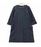 コットン ウール ブレンド ヘリンボーン ワンピース F グレー