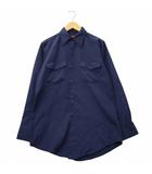 リー LEE 60~70s ヴィンテージ フラップポケット ワークシャツ M NAVY ネイビー