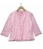 エムズグレイシー M'S GRACY 縁取り花柄レース ツインカットソー アンサンブル ピンク 38 (M)