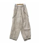 ニコアンド Niko and.. 肩紐サスペンダー付き リネン パンツ M ベージュ