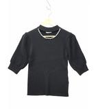 プロポーション ボディドレッシング PROPORTION BODY DRESSING デコルテ パール ニット セーター M BLACK(ブラック) 春夏