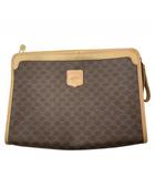 セリーヌ CELINE マカダム柄 セカンドバッグ クラッチバッグ BROWN ブラウン