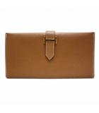 エルメス HERMES 旧型 ゴールド金具 クシュベル ベアン クラシック ウォレット 長財布 □B刻印 GOLD(ゴールド)