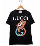 GUCCI×Angela Nguyen PIKARAR グッチ×アンジェラ・グエン ピカラ コラボ 548334 XJFB2 クルーネック KAWAII ANIMAL プリント 半袖 Tシャツ XS BLACK(ブラック)
